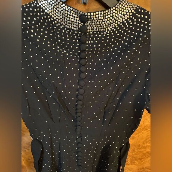Elegant Vintage NYC Black Studded Dress - Picture 13 of 13